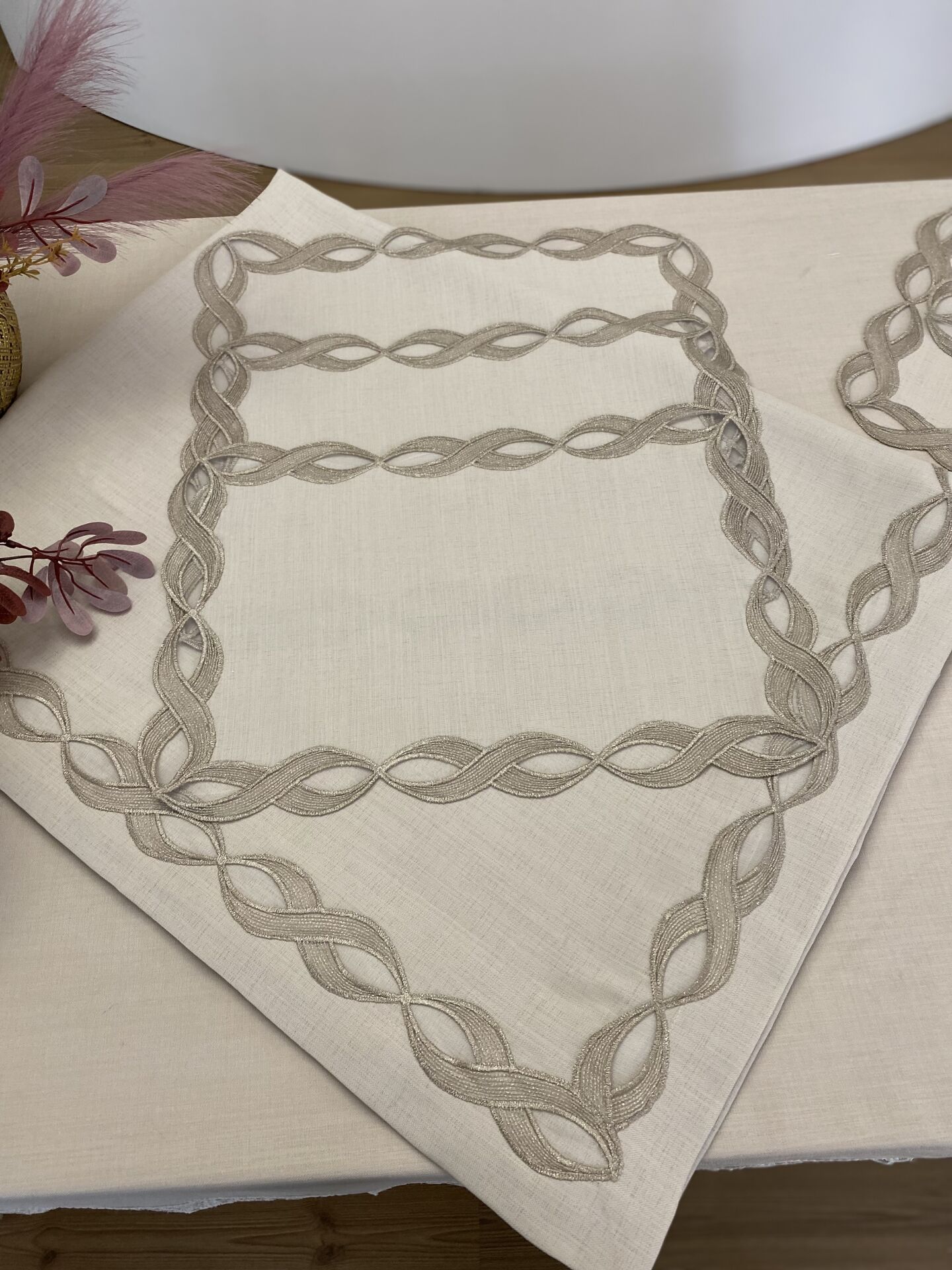 12’li Fransız Dantelli Amerikan Servis | Cappuccino