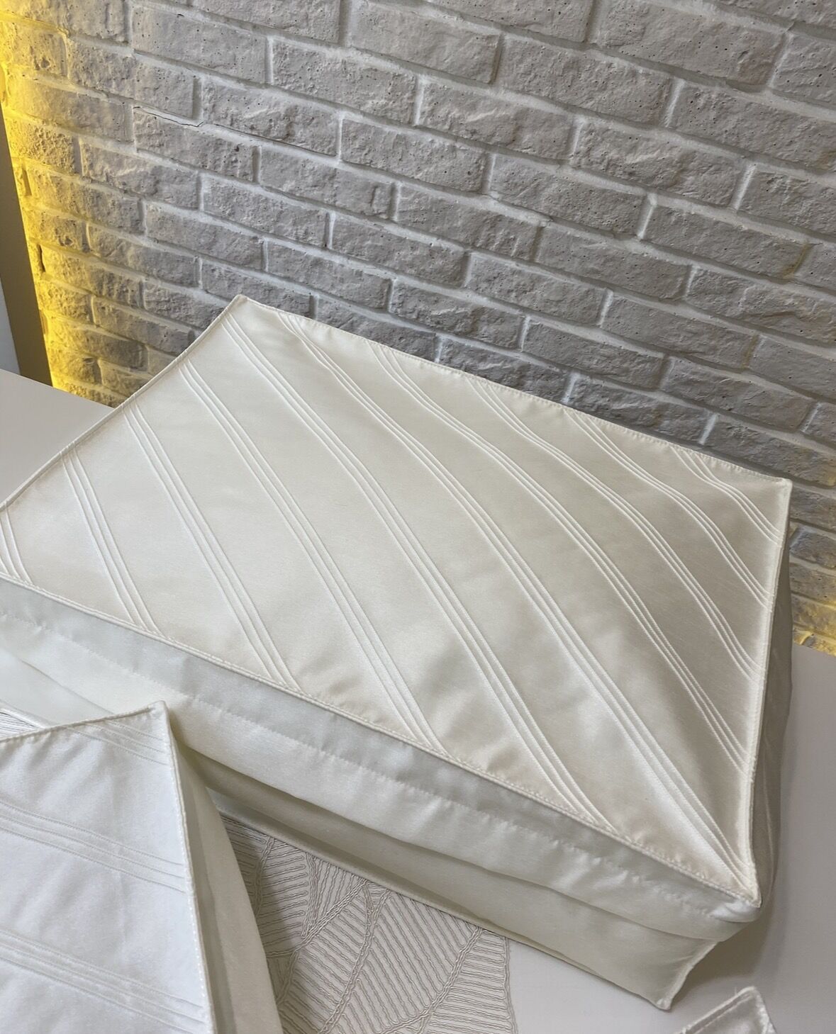 Nervür Detaylı 3’lü Hurç Takımı | Ekru