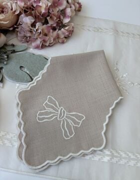 Nakışlı Ekmek Örtüsü | Cappuccino