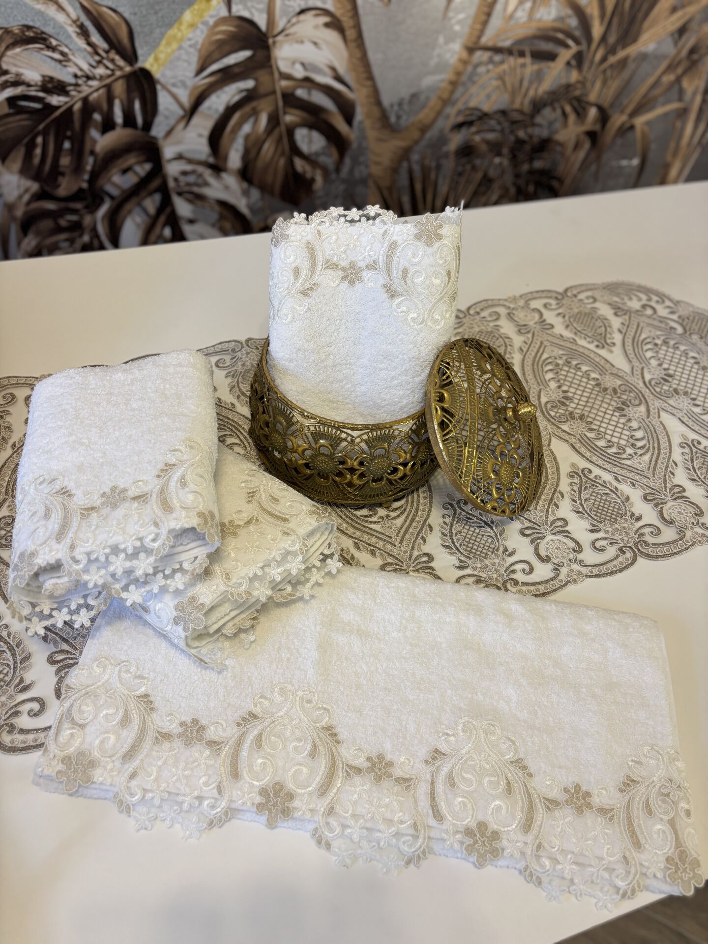 Fransız Dantelli Havlu