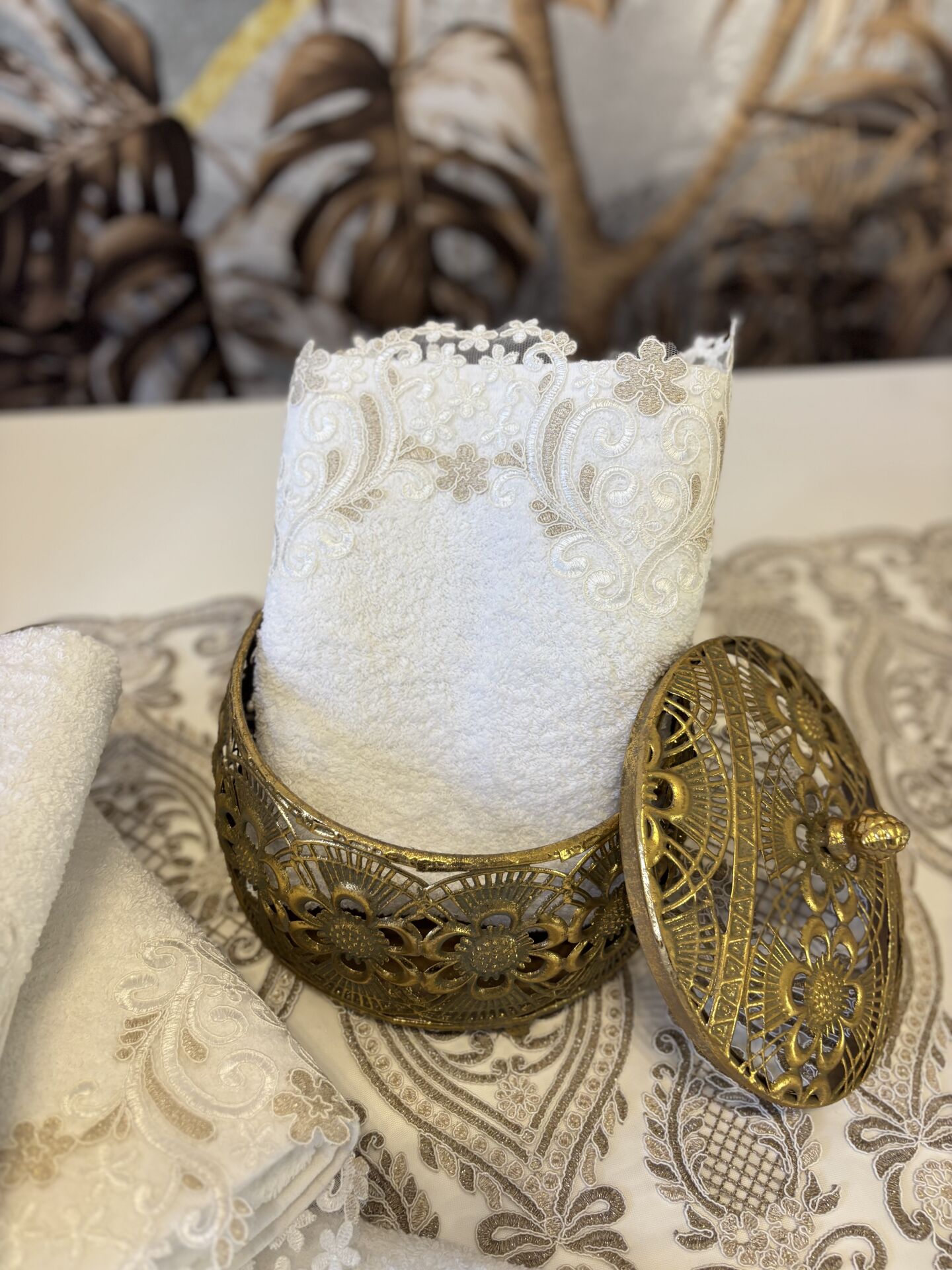 Fransız Dantelli Havlu