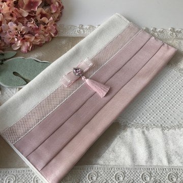 Pileli Havlu | Ekru&Pudra