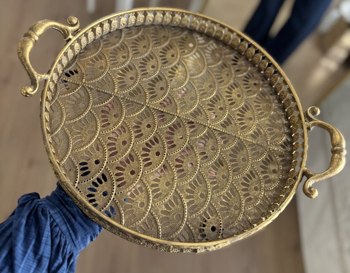 Dekoratif Metal Tepsi