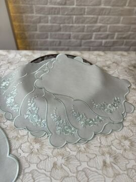 Nakışlı Amerikan Servis | Mint Yeşili