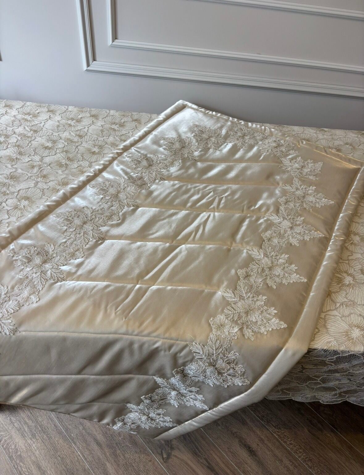 Fransız Dantelli Seccade | Cappuccino