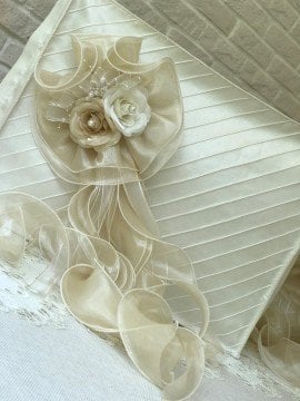 Nervürlü&Buket Detaylı Hurç | Cappuccinno