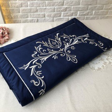 Nakışlı Seccade | Lacivert&Gümüş