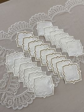 6’lı Kokteyl Peçete-Gold Detay