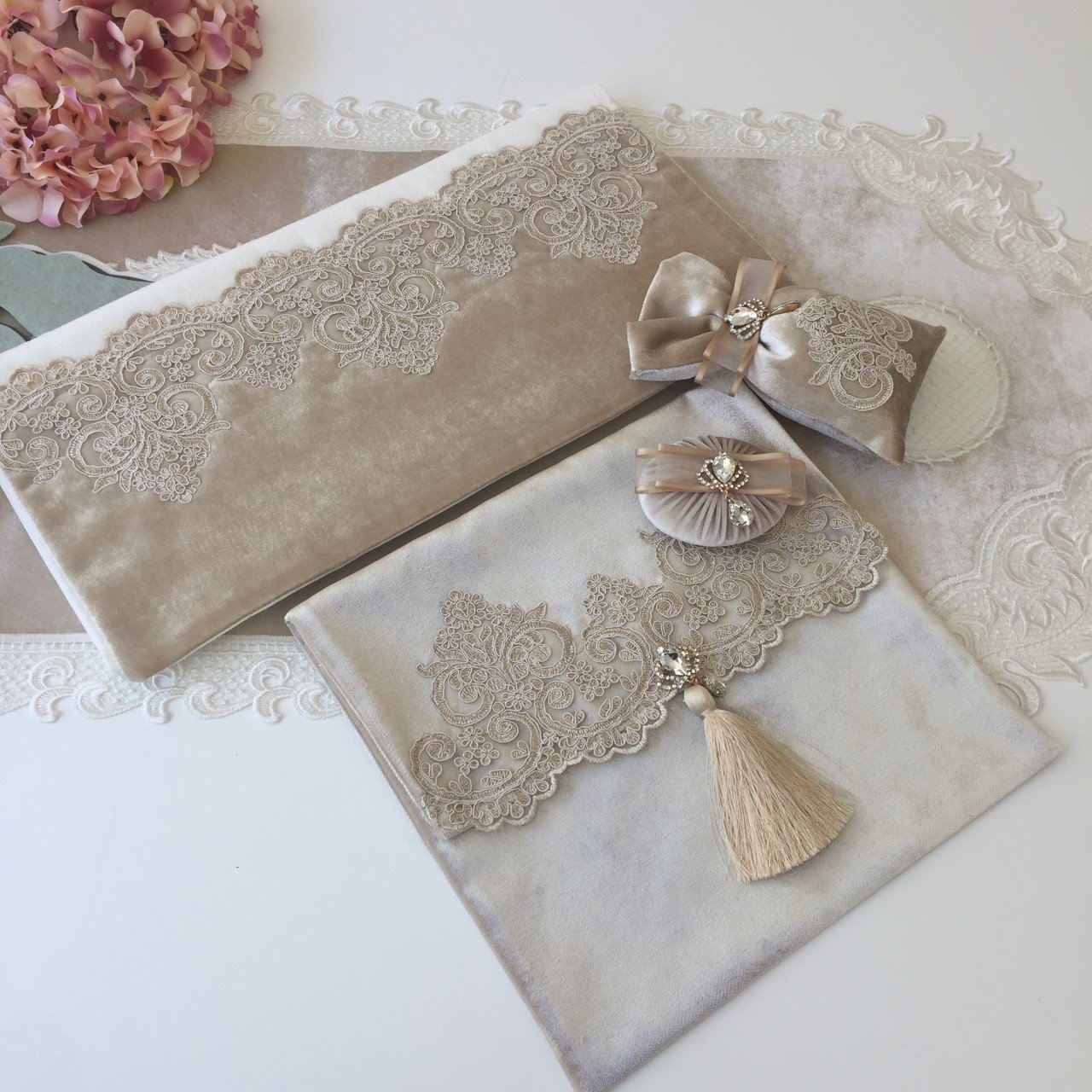 Kadife Hediye Seti | Cappuccino