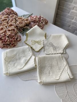 Nakışlı Ekmek Örtüsü | Ekru&Gold