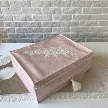 Fransız Dantelli Hurç | Pudra